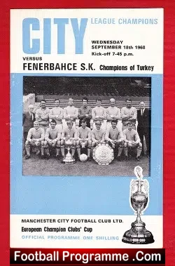 Manchester City v Fenerbahce 1968 – Club Champions Cup Turkey