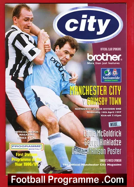 Manchester City v Grimsby Town 1997