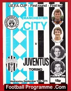 Manchester City v Juventus 1976 – UEFA Cup Italy Team