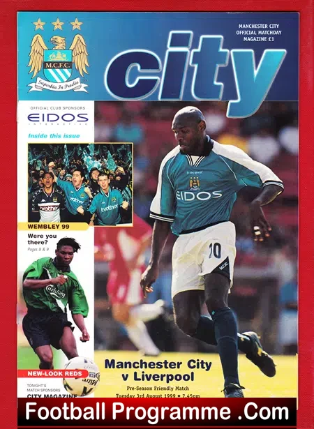 Manchester City v Liverpool 1999