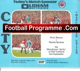 Manchester City v Manchester United 1979