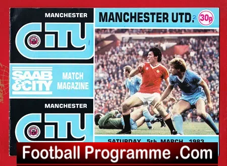 Manchester City v Manchester United 1983