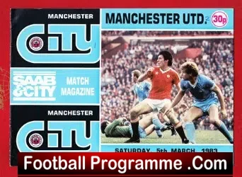 Manchester City v Manchester United 1983