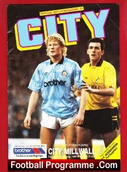 Manchester City v Millwall 1990