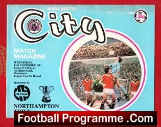 Manchester City v Northampton Town 1981 – League Cup