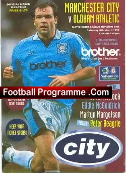 Manchester City v Oldham Athletic 1997