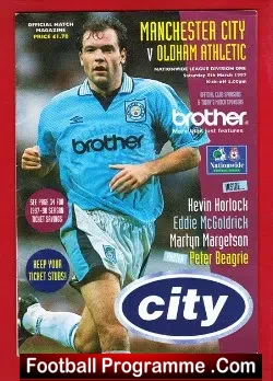 Manchester City v Oldham Athletic 1997