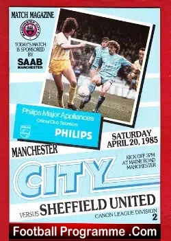 Manchester City v Sheffield United 1981 – Plus Ticket