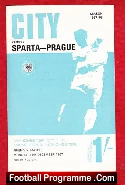Manchester City v Sparta Prague 1967 – League Champions Season