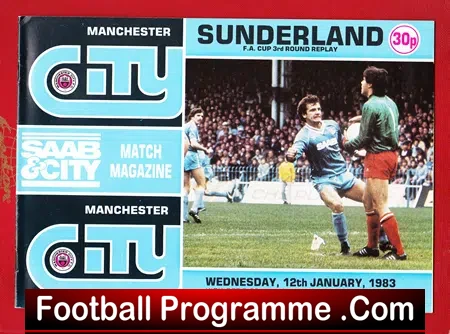 Manchester City v Sunderland 1983