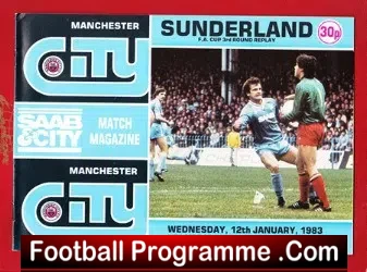 Manchester City v Sunderland 1983