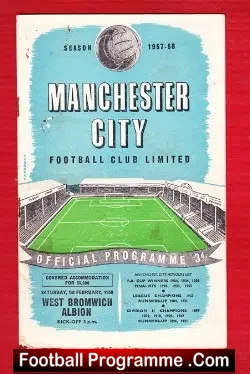 Manchester City v WBA 1958