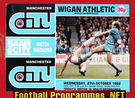 Manchester City v Wigan Athletic 1982