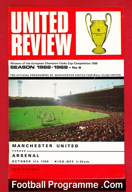 Manchester United v Arsenal 1968