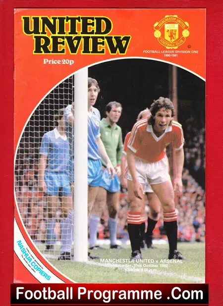 Manchester United v Arsenal 1980