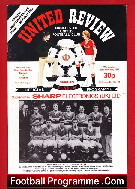 Manchester United v Arsenal 1983 – Semi Final 2nd Leg