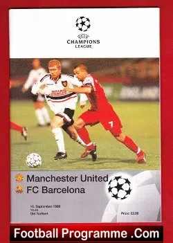 Manchester United v Barcelona 1998 – Barca Champions League