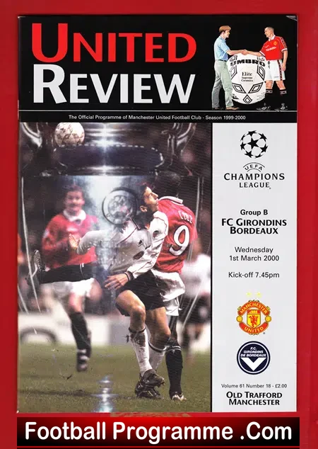 Manchester United v Bordeaux 2000