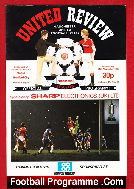 Manchester United v Bradford City 1982 – League Cup