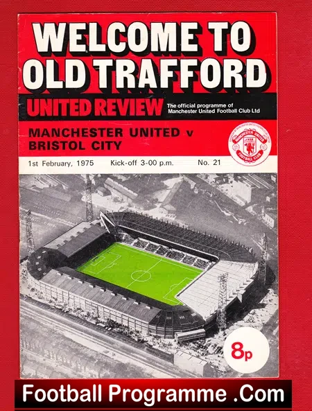 Manchester United v Bristol City 1974