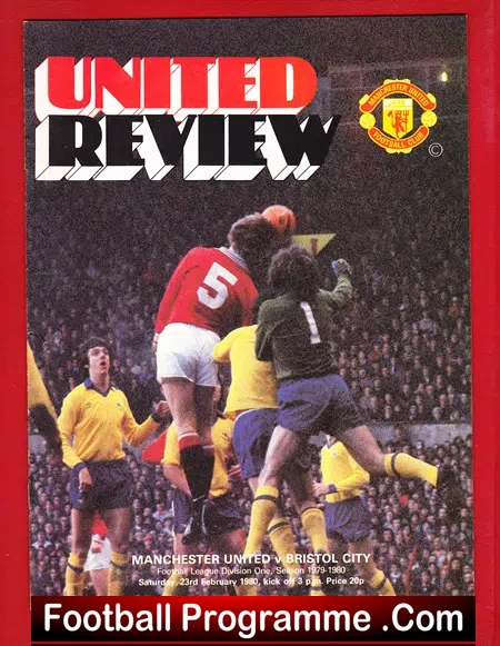 Manchester United v Bristol City 1980