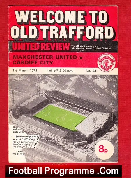 Manchester United v Cardiff City 1975 – Debut Steve Coppell