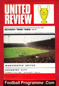 Manchester United v Coventry City 1968
