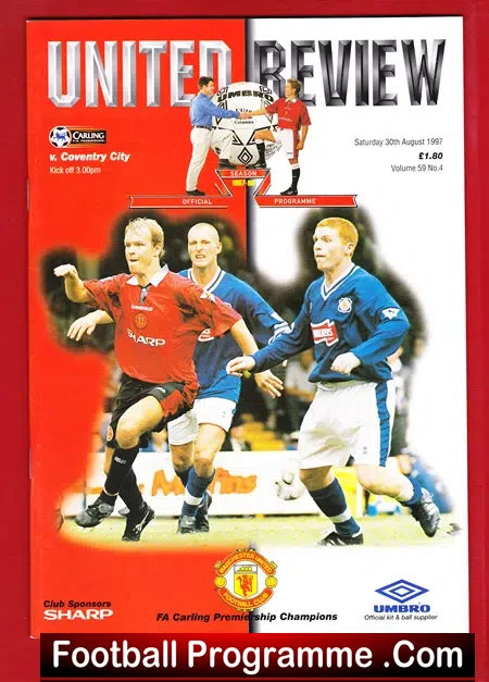Manchester United v Coventry City 1997