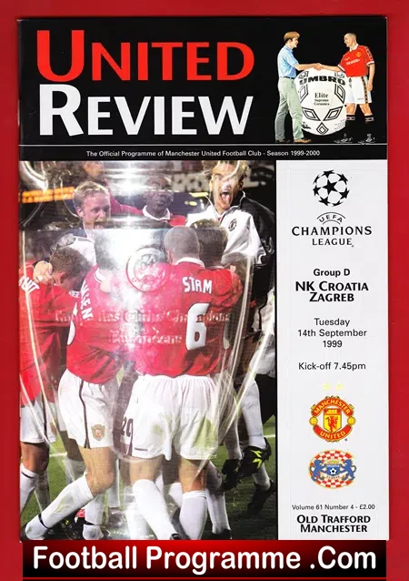 Manchester United v Croatia Zagreb 1999