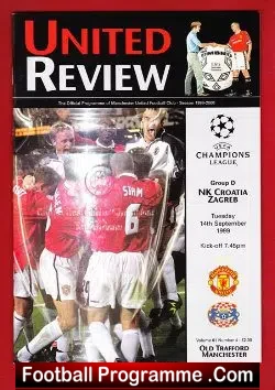 Manchester United v Croatia Zagreb 1999
