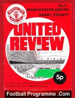 Manchester United v Derby County 1971
