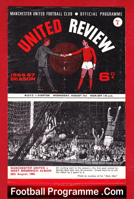 Manchester United v Everton 1966