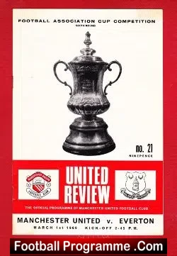 Manchester United v Everton 1969 – FA Cup Match