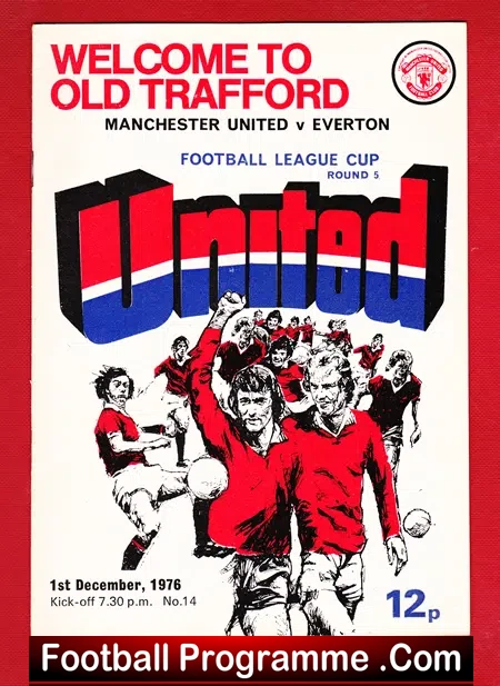 Manchester United v Everton 1976 – League Cup