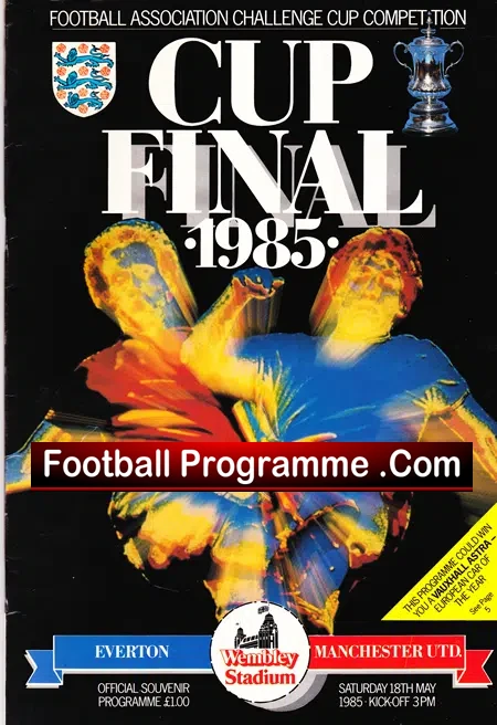 Manchester United v Everton 1985 – FA Cup Final Wembley