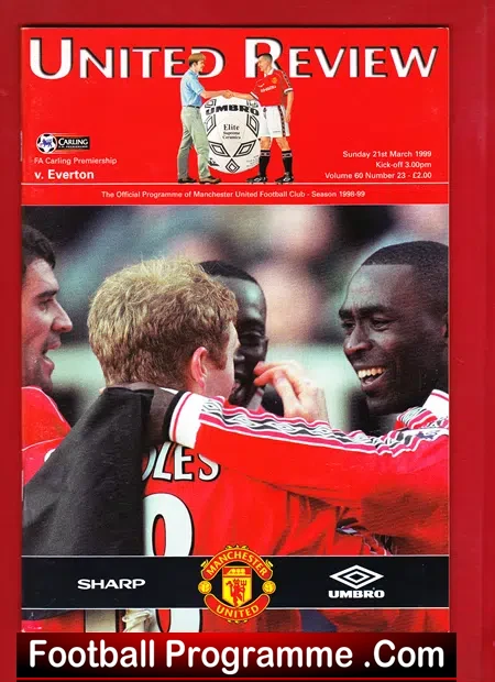 Manchester United v Everton 1999 – Treble Season