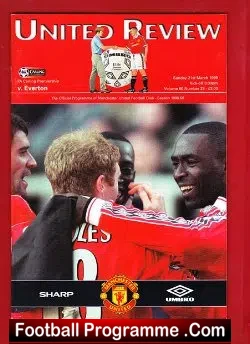 Manchester United v Everton 1999 – Treble Season