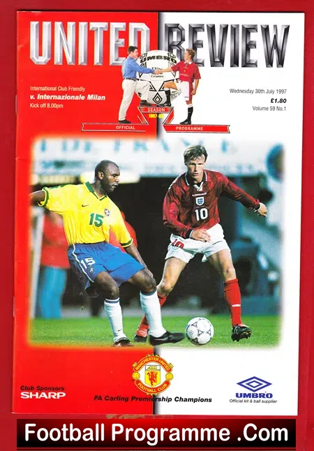 Manchester United v Inter Milan 1997 – Pre Season Friendly Match