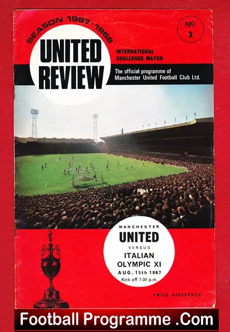 Manchester United v Italian Olympic 1967