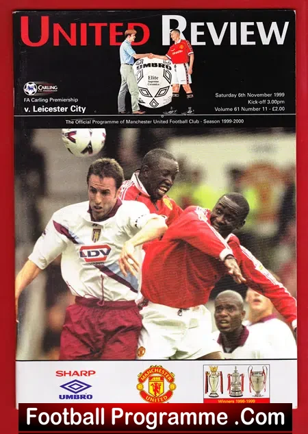 Manchester United v Leicester City 1999