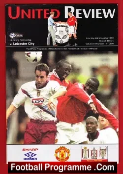 Manchester United v Leicester City 1999
