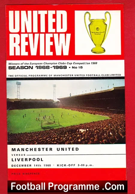 Manchester United v Liverpool 1968