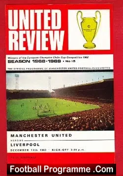 Manchester United v Liverpool 1968