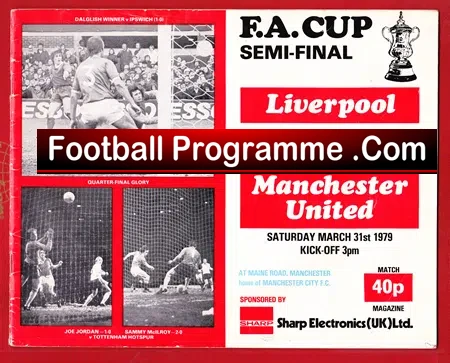 Manchester United v Liverpool 1979 – FA Cup Semi Final