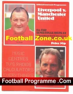 Manchester United v Liverpool 1979 – FA Cup Semi Final Replay