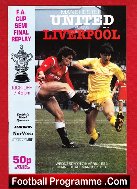 Manchester United v Liverpool 1985 – FA Cup Semi Final Replay