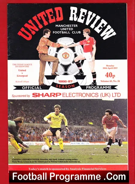 Manchester United v Liverpool 1987