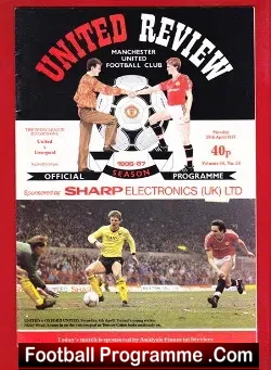 Manchester United v Liverpool 1987