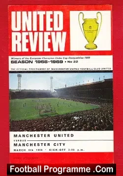 Manchester United v Manchester City 1969