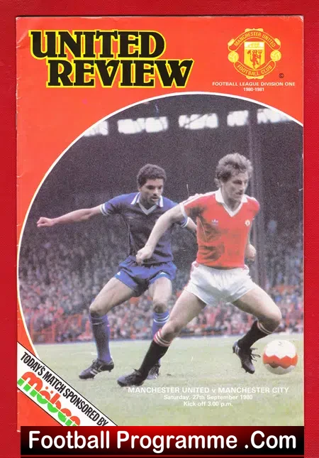 Manchester United v Manchester City 1980